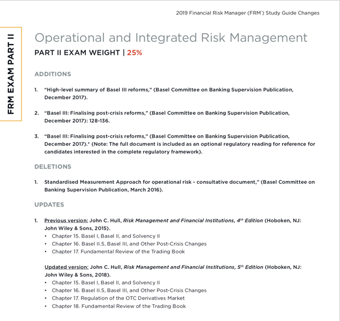 FRM考綱 FRM考綱